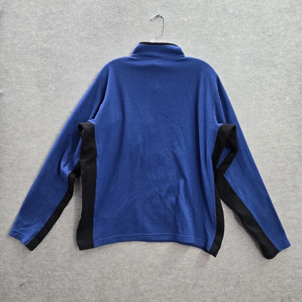 The North Face Men Sweatshirt XL‎ Blue Nylon Blend Polartec Embroidery Fleece